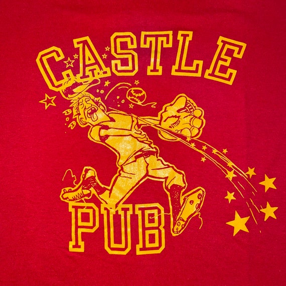 Vintage 1980’s Castle Pub softball league t-shirt… - image 4