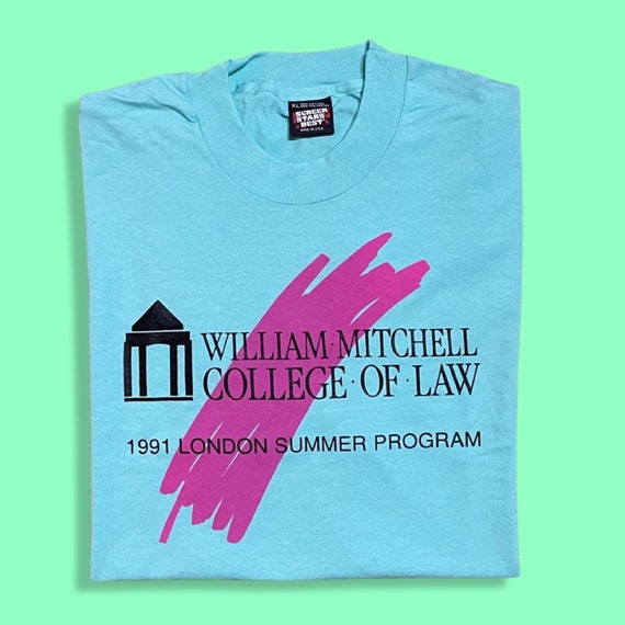 Vintage 1991 William Mitchel College of Law t-shi… - image 1
