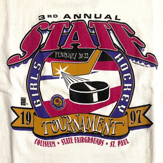 Vintage 1997 Minnesota State Girls Hockey Tournam… - image 2