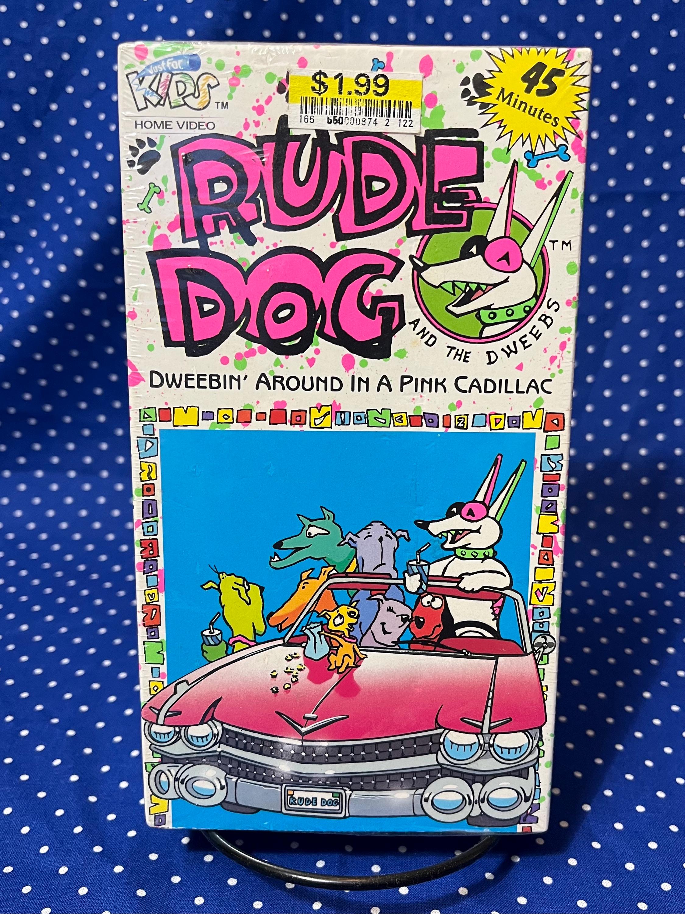 1990 Rude Dog and the Dweebs Cartoon VHS Tape, Dweebin' Around in