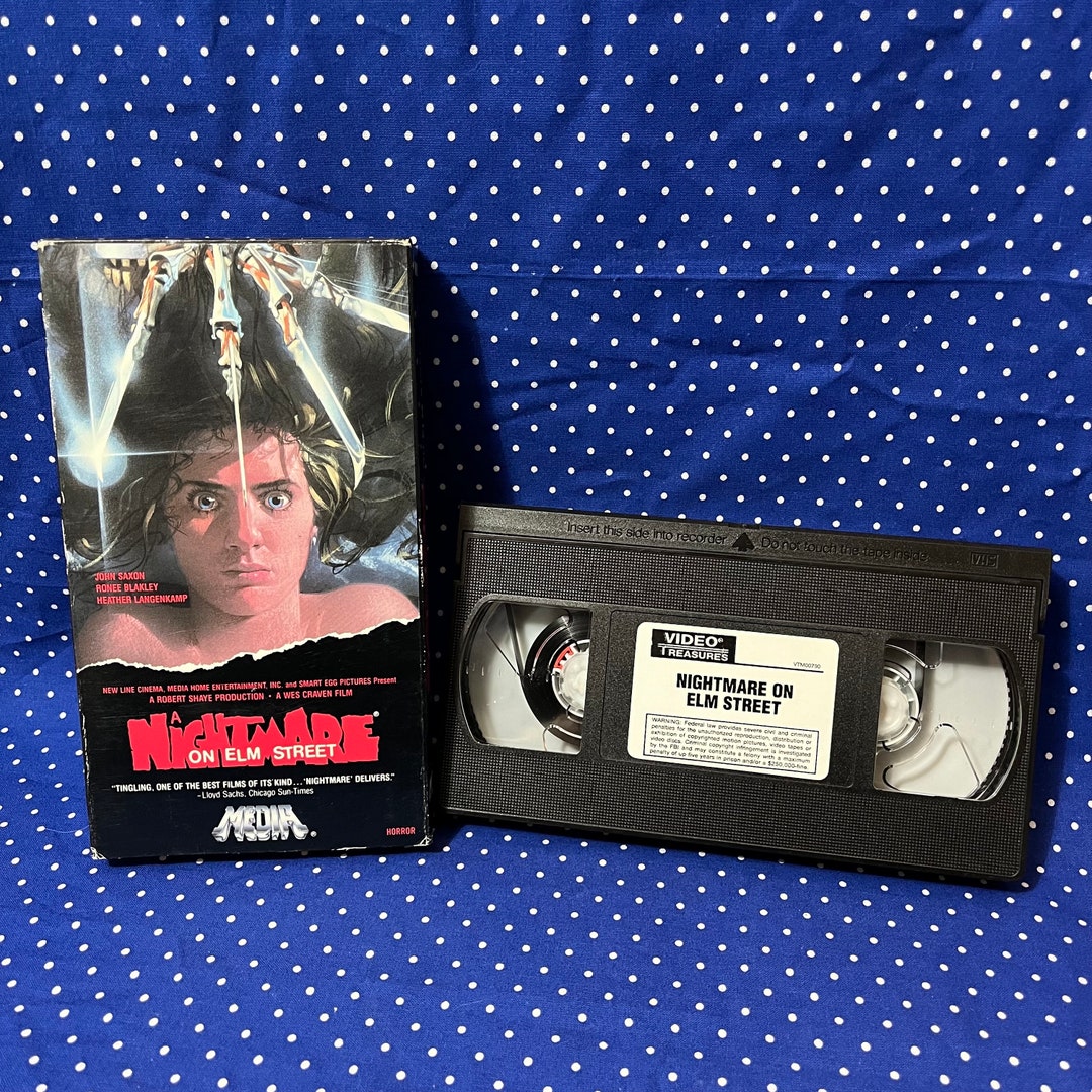 A Nightmare on Elm Street VHS Tape Etsy