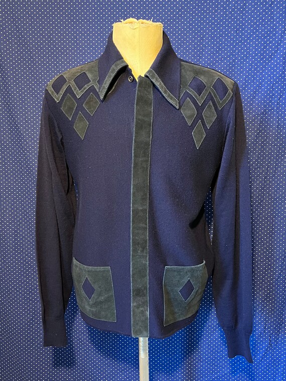 Vintage 1960s-1970s Leonardo Strassi Cardigan Sweater With - Etsy