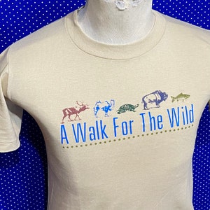 Vintage 1980’s MN Zoo walk for animals t-shirt, soft and thin, small
