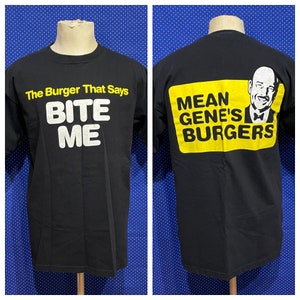 Original vintage late 1990’s Mean Gene’s Burgers employee t-shirt, large