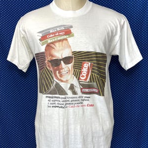 Vintage 1980’s Max Headroom Coca Cola t-shirt, soft & thin, medium