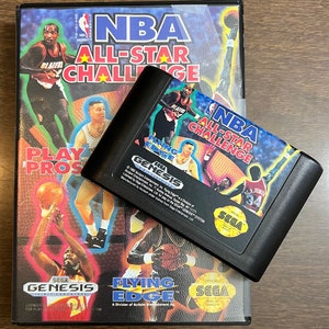Vintage NBA All-Star Challenge Sega Genesis video game & case (no manual)