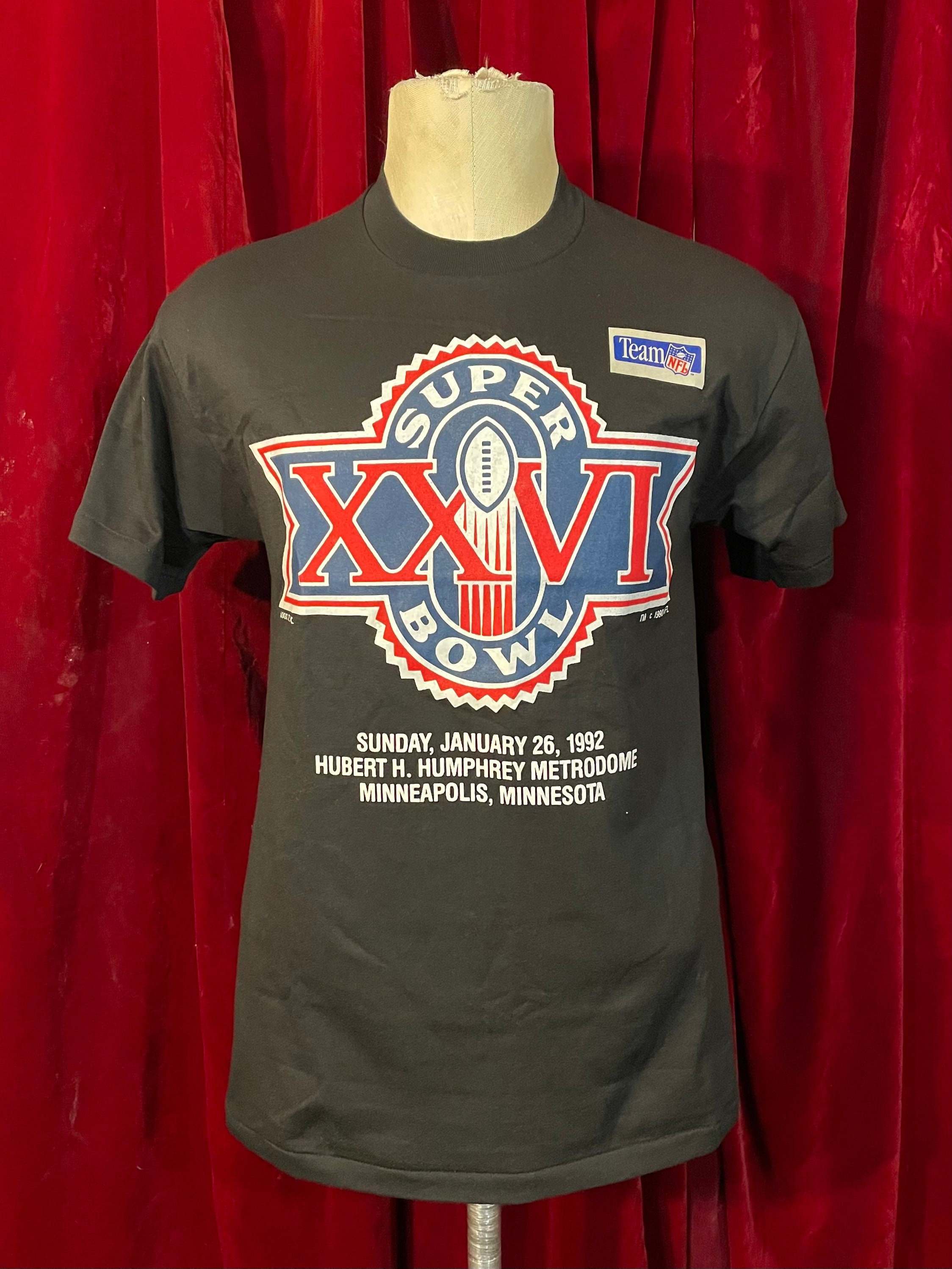 Vintage Deadstock Super Bowl XXVI T-shirt, Slim Medium - Etsy