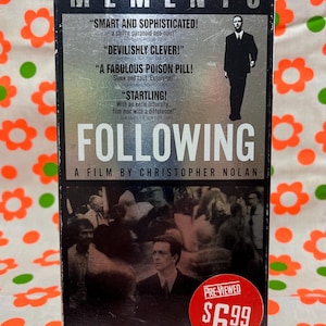 Following (1998) VHS tape