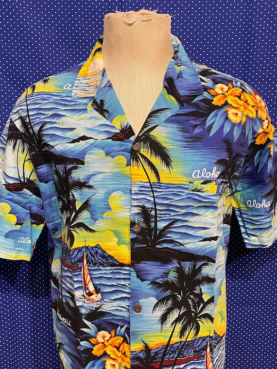 Vintage 1990’s Royal Creations cotton Hawaiian sh… - image 1