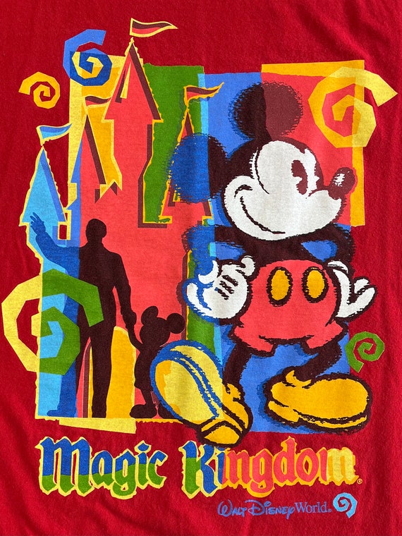 Vintage Late 90's-y2k Mickey Mouse Magic Kingdom T-shirt, Slim