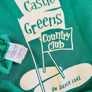 Vintage 1960’s Champion brand Castle Greens Country Club t-shirt, medium