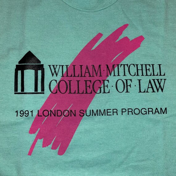 Vintage 1991 William Mitchel College of Law t-shi… - image 4