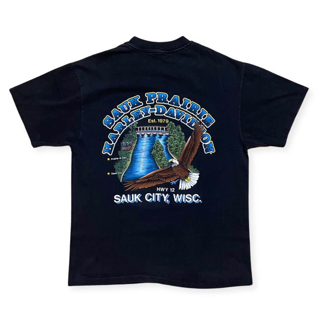 ハーレーダビッドソン Tシャツ 90s シングルステッチ Harley Davidson - 【90s・USA製】ハーレーダビッドソン Tシャツ