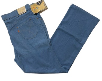 Deadstock vintage 1983 Levi’s for men blue jeans slacks, new with tags, 42x32