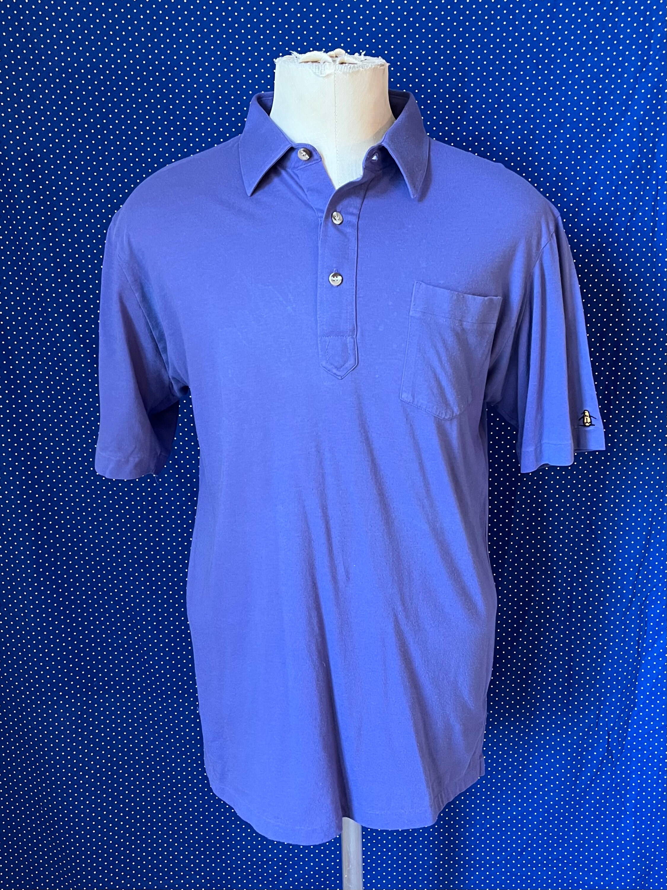 Vintage 1980's Munsingwear Penguin Purple/blue Polo Shirt