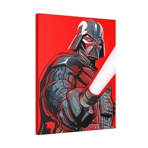 Darth Vader Painting Printed on Stretched Canvas 24&quot; x 18&quot;