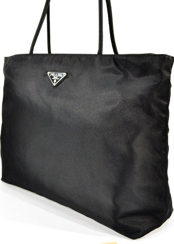 PRADA Tessuto Nylon Tote Bag Black