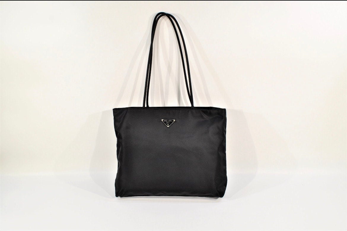 Prada Black Tessuto Nylon Vela Tote Bag