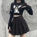 Gothic Harajuku Style Crop Top Goth Women Harajuku Top