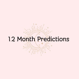 Predicciones de 12 meses, predicciones psíquicas, lectura del tarot, lectura el mismo día