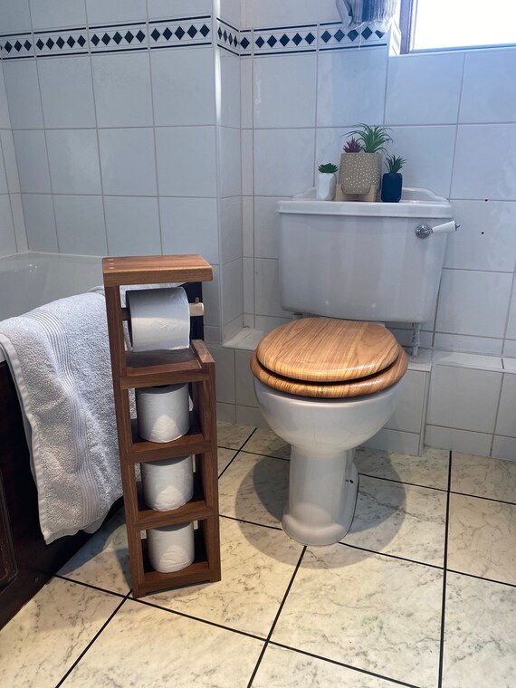 Porte Papier Toilette Bois Sur Pied