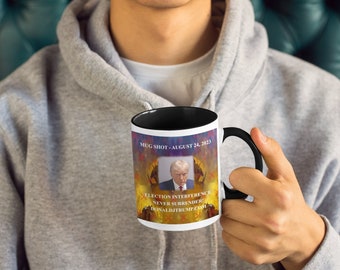 Trump Mug Shot Coffee Cup MAGA Colorful Coffee Cup MAGA 11 oz Trump Mug for Tea Hot Chocolate to Trump Rally