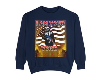 Trump I Am Your Voice Unisex Sweatshirt Long Sleeve Medium Weight