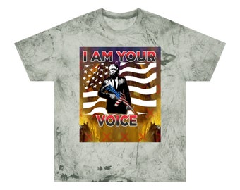 Trump I Am Your Voice Unisex Color Blast TEE T-Shirt Medium Weight