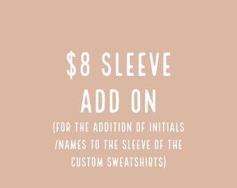 Tarifa adicional de manga (solo para listados de sudaderas personalizadas)