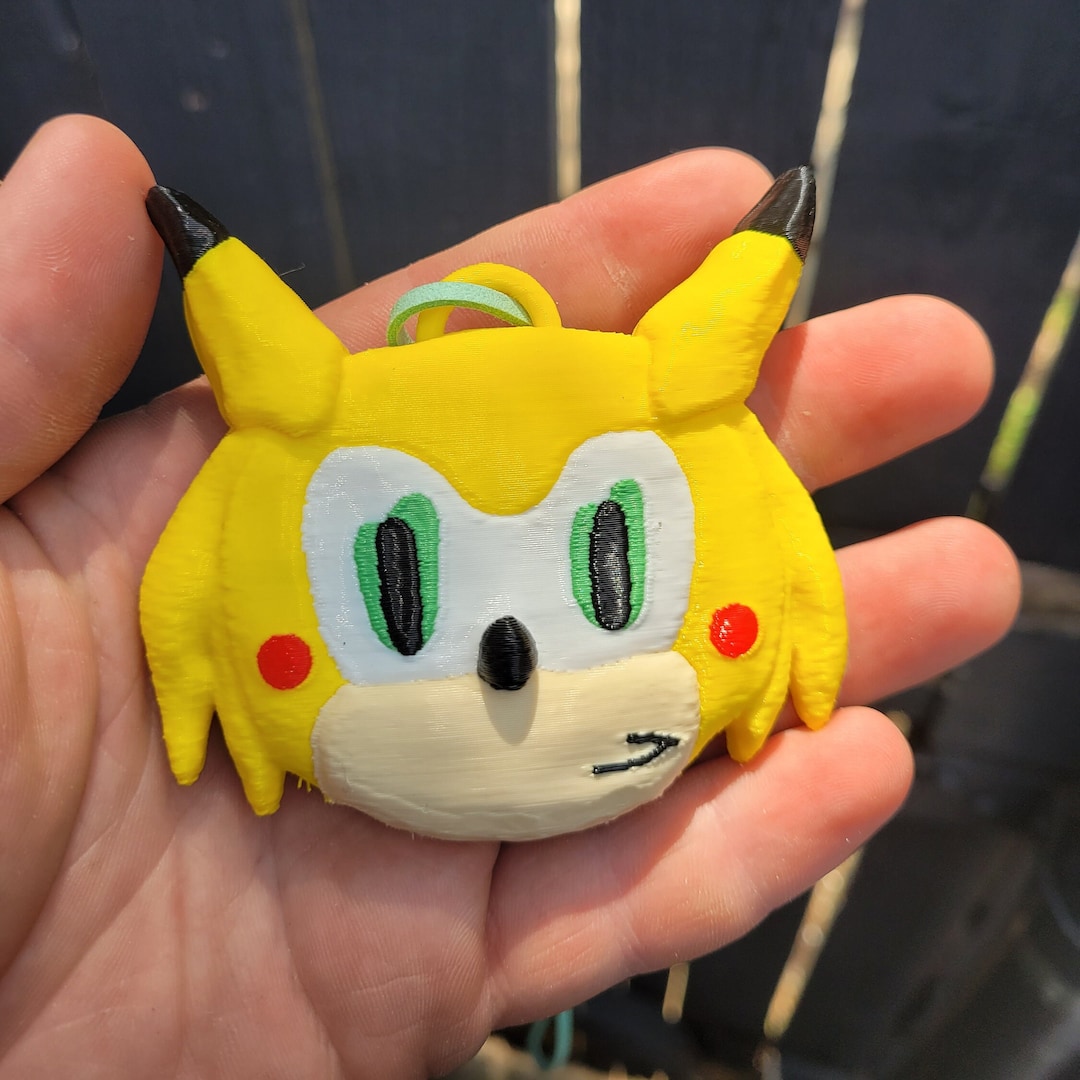3d Printed Sonichu Medallion - Etsy
