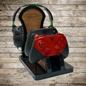 Personalized Gaming Controller and Headphone Stand, Christmas Gift for Him, Gamer Room Decor, Headset Stand, Boyfriend Gift Teen Gift