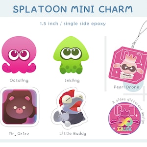 Splatoon Inkling Octoling Neon Jelly Cute Mini Squid Octopus Phone ...