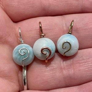 Larimar Fairy Pendant / Charm 10-15 mm