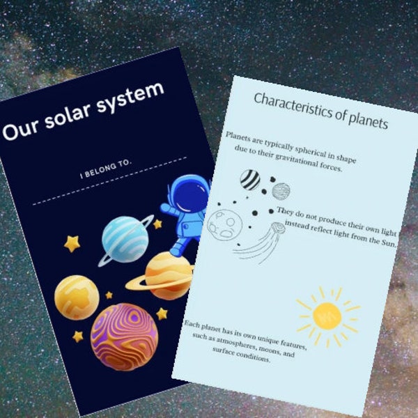 Our solar system learning and colouring book for kids suitable for preschoolers and homeschooling