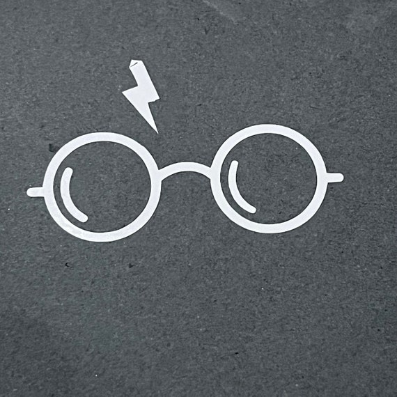 Harry Potter Glasses Vinyl Decal Etsy