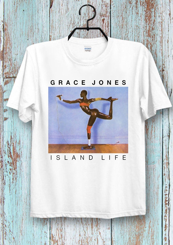 Grace Jones \" LIFE\" promo Tシャツ L Grace Jones ISLAND LIFE promo Tシャツ XL