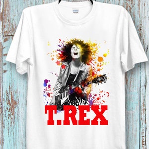 T.Rex T shirt Rock band music  Cool Ideal Tee Top for Ladies and Gentlemen