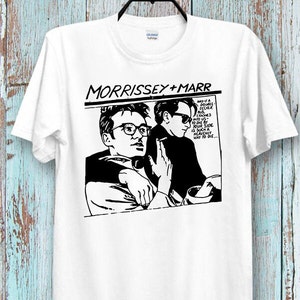 The Smiths Morrissey Marr T-shirt Cartoon retro T-shirt Supercool Ideal T-shirt voor dames en heren