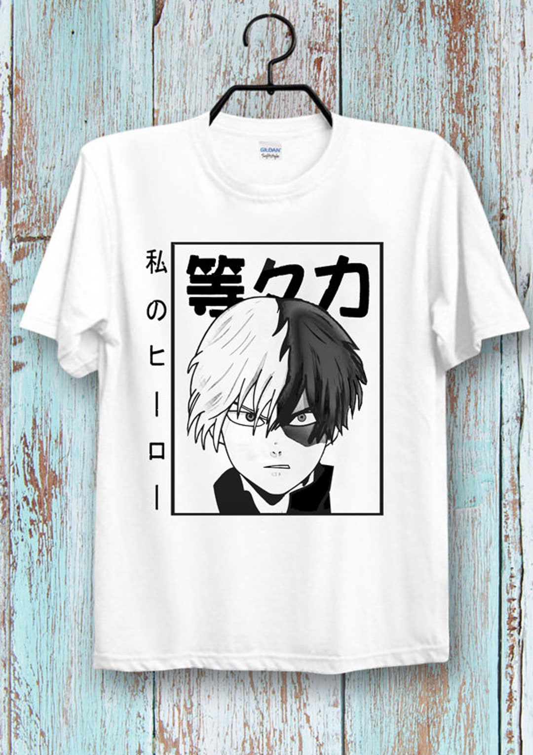 Todoroki T-shirt Japanese Manga Cool Ideal Tee Top for Ladies and