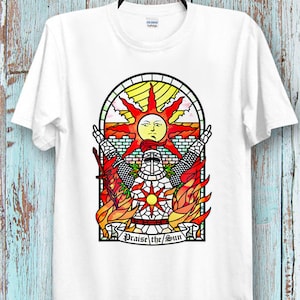 Alabado sea el sol Tarot Tarjeta Gracias Dios Gaming Camiseta Super Cool Ideal Tee Top para damas y caballeros