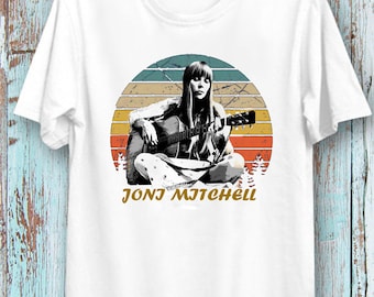 ジョニ・ミッチェル ロック Tシャツ トップ ヴィンテージ レトロ 超