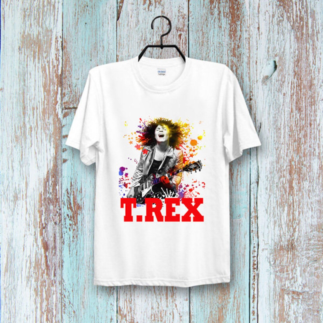 T.rex T Shirt Rock Band Music Cool Ideal Tee Top for Ladies and