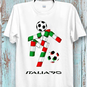 Italia 90 T Shirt Logo Football World Cup Soccer Italy 1990 T -Shirt Tee Top Unisex Men&#39;s and Ladies  T-Shirt  Cool Ideal Tee Top