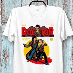 Doctor Who Comic Cartoon Parodie T-shirt Cool Ideaal T-shirt voor dames en heren
