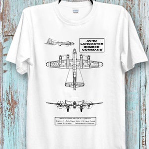 Avro Lancaster T Shirt Bomber Command T Shirt Super Cool Ideal Tee Top para senhoras e senhores