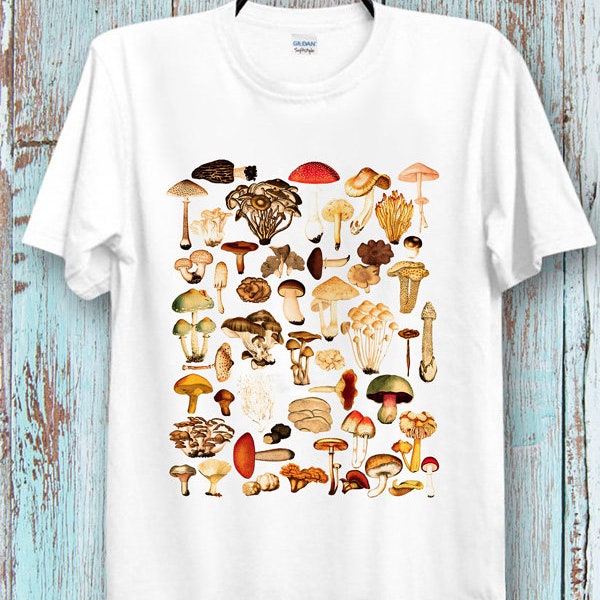 Mushroom Mycology T-Shirt Fungi  Mushrooms Gamer Movie T-Shirt  Unisex  T-Shirt  Tee Top Cool Ideal gift  Tee Top for Ladies and Gentlemen