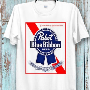 パブスト ブルーリボン Tシャツ ユニセックス Tシャツ ティートップ クール 女性と男性に最適なギフト Tシャツ
