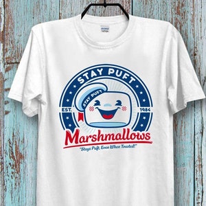 Stay Puft Ghostbusters Marshmallows 80&#39;s Movie Film  T Shirt Cool Ideal Tee Top for Ladies and Gentlemen