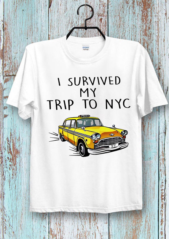 I Survived My Trip to NYC T-shirt New York City Taxi Spider Tom