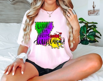 Louisiana Mardi Gras Shirt,New Orleans Louisiana Shirt,Mardi Gras Carnival Shirt,Louisiana Map Shirt,Fat Tuesday Shirt,Crawfish Season Shirt